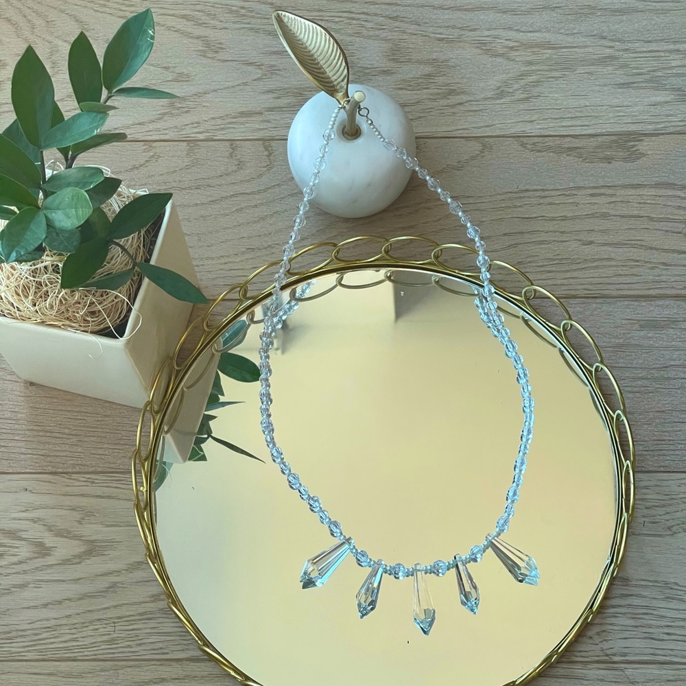Clear Crystal Chakra Necklace